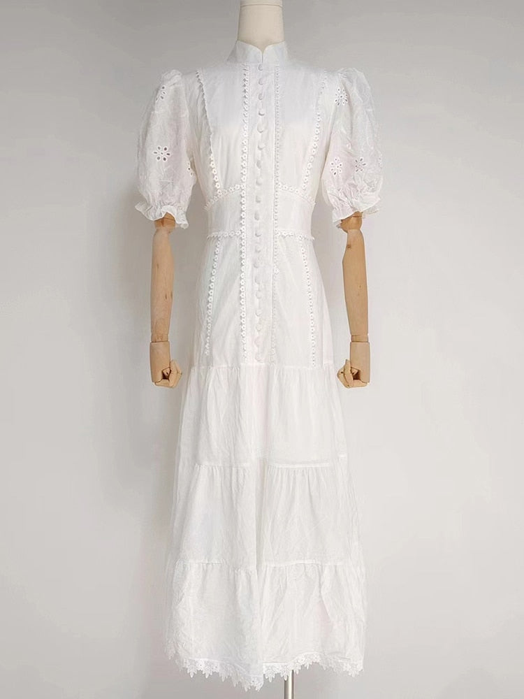 Levoire | Robe Unie Décontractée blanc