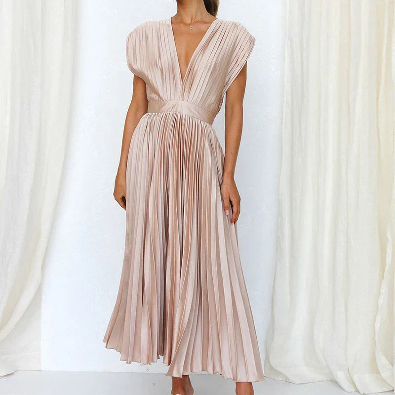 Levoire | Robe Élégante Sans Manches Rose