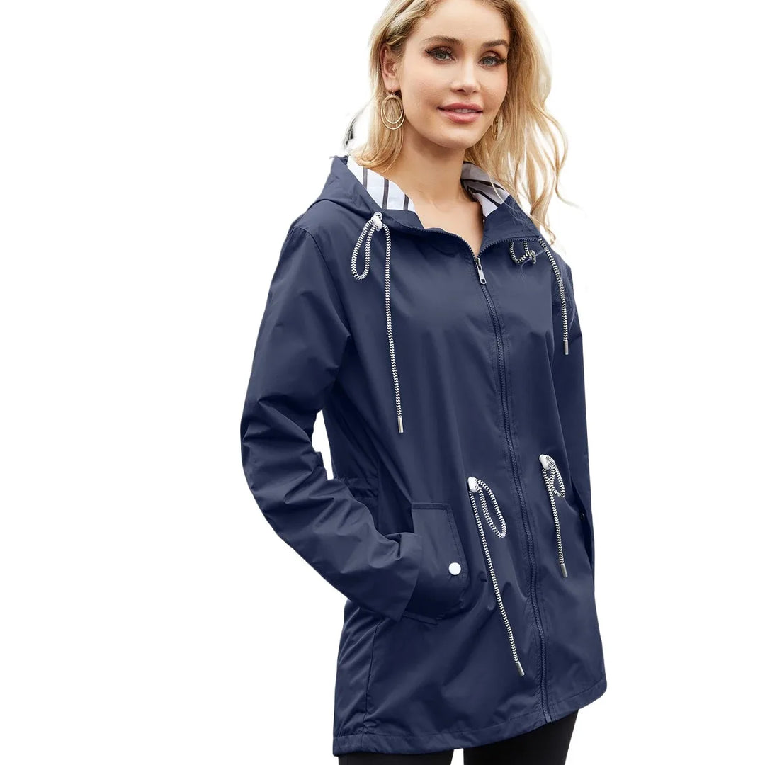 Levoire | Veste De Pluie Stylée Et Imperméable Pour Femmes Bleu marine