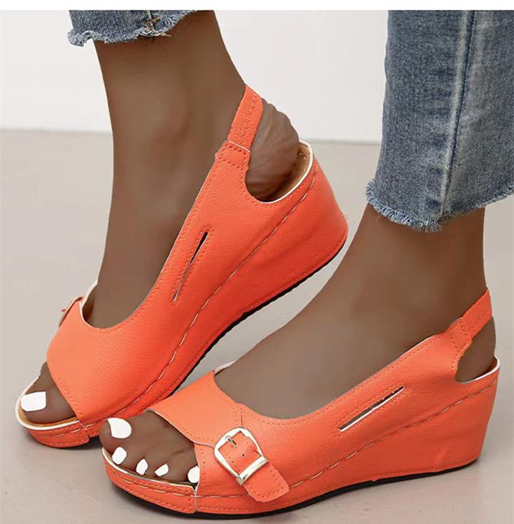 Levoire | Sandales Orthostatiques Pour Dames Orange