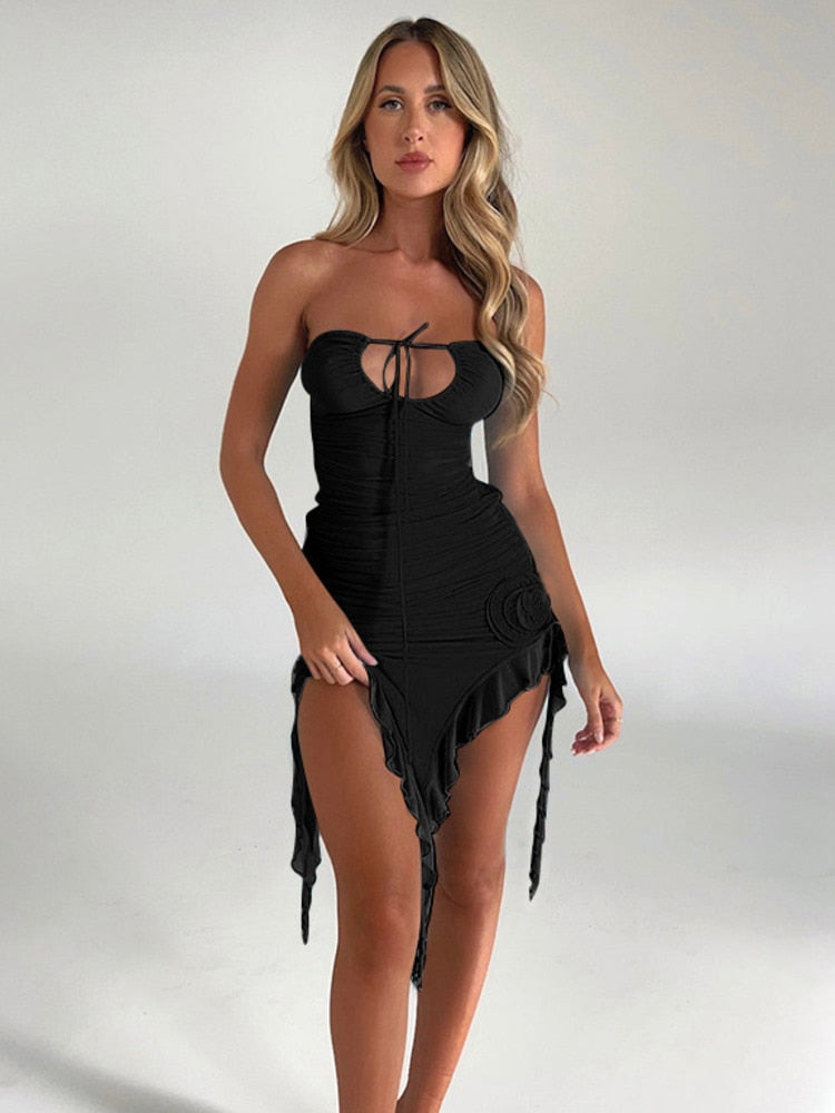Levoire | Haut-Décolleté Volant Goutte Mini Vêtements