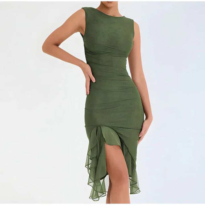 Levoire | Robe Bodycon Élégante Avec Débardeur Vert