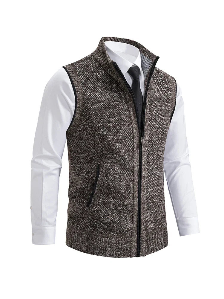 Levoire | Cardigan V-Cou Élégant Braun