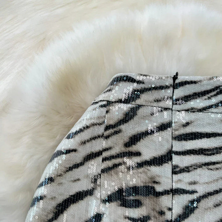 Levoire | Jupe En Simili Cuir Imprimé Léopard Pour Un Look Sauvage Et Moderne