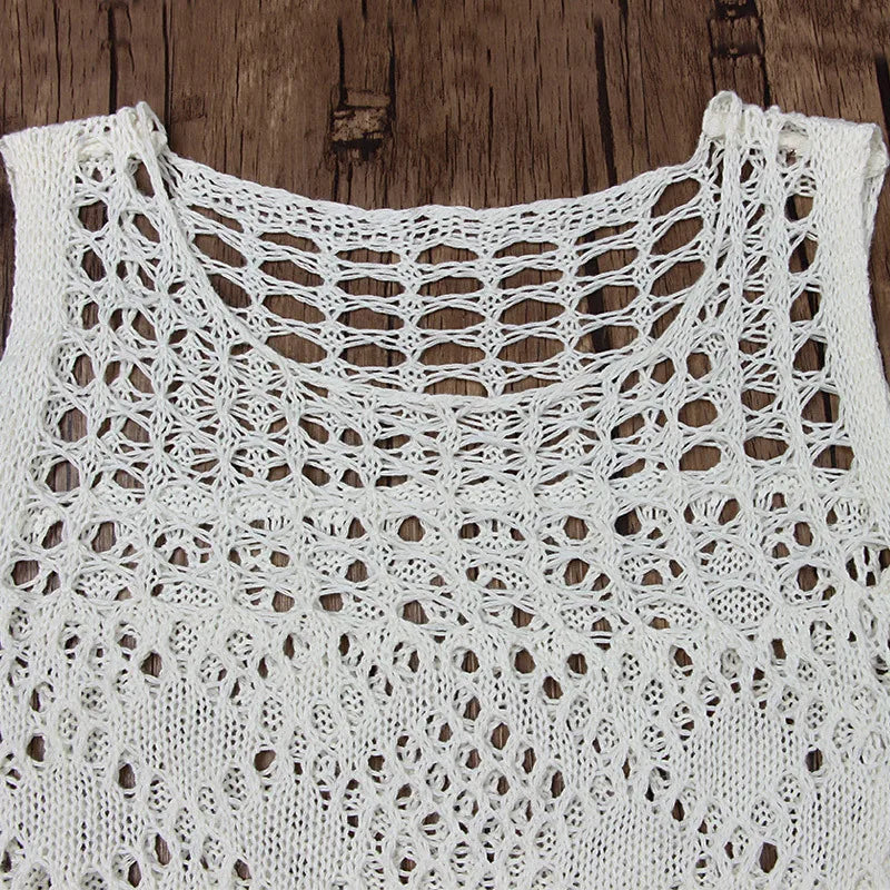 Levoire | Robe Maxi Holli Transparente Crochet