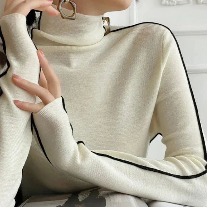 Levoire | Chemise à col haut en matériau doux Blanc