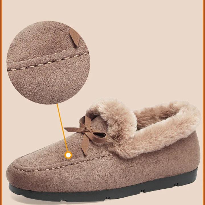 Levoire | Chaussures en cuir à semelle plate antidérapante chaude