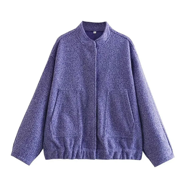 Levoire | Surdimensionné, Tricoté En Gros Lilas