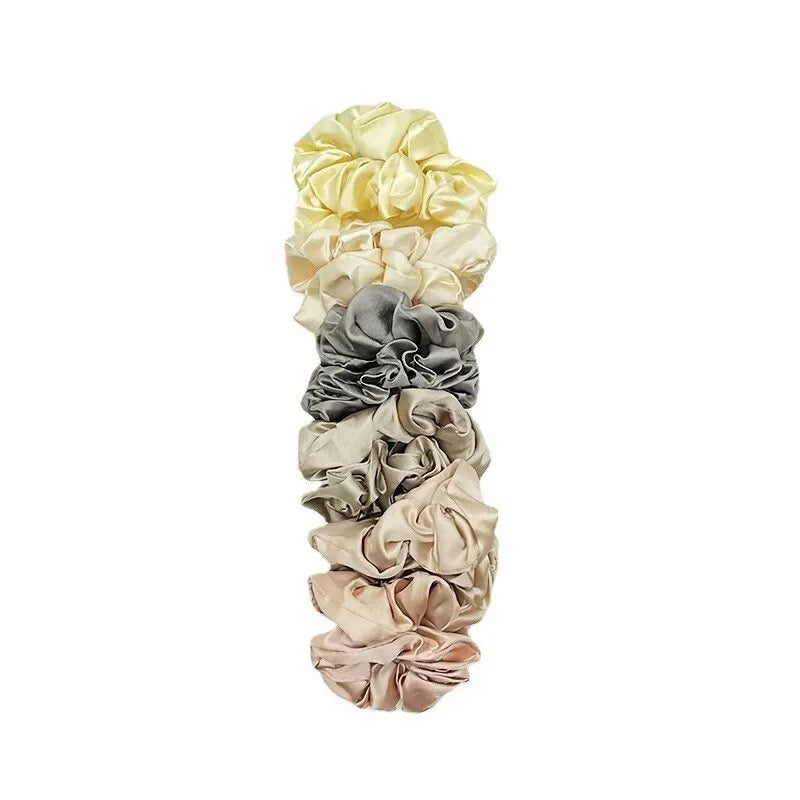 Levoire | Set Satin-Haargummis Elegante Stoff-Haarbänder