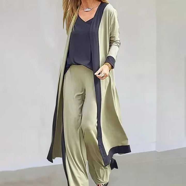 Levoire | Liivi Patchwork Set À Couture Ouverte Vert