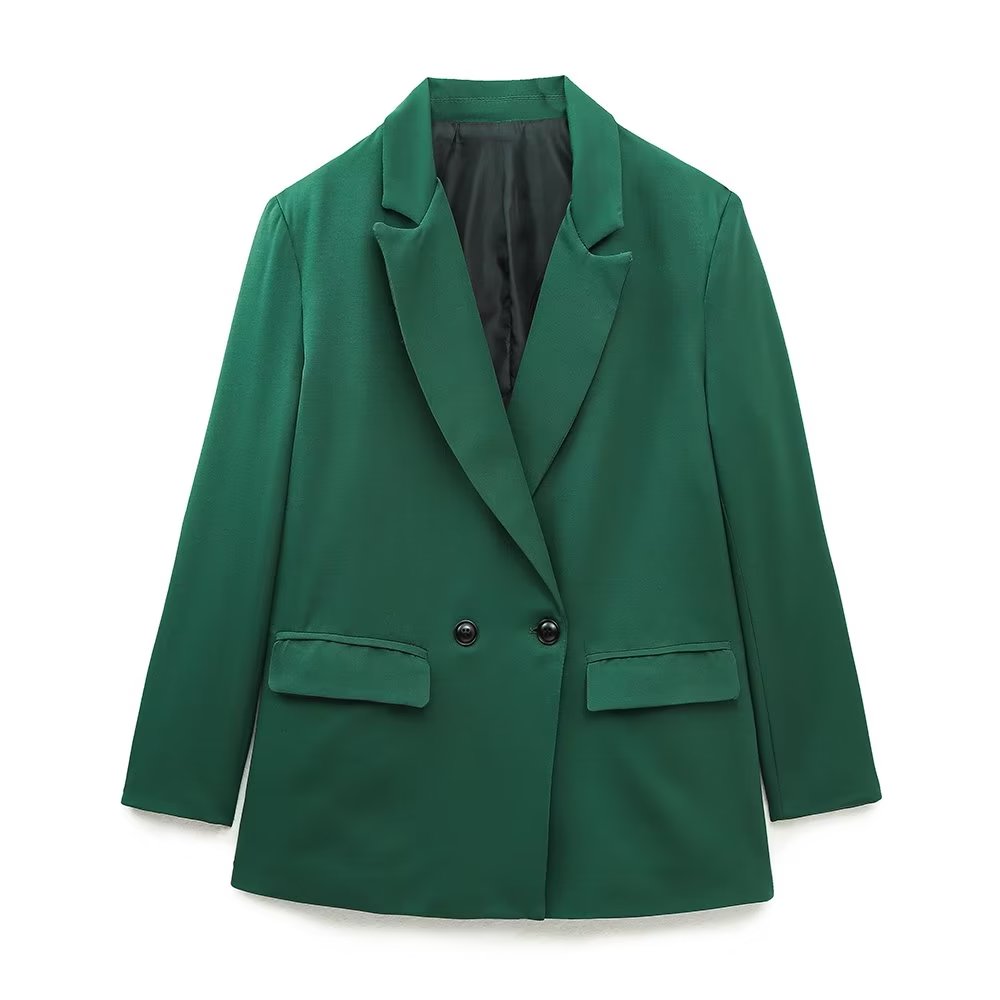 Levoire | Blazer Double Boutonné Élégant Pour Femmes Vert