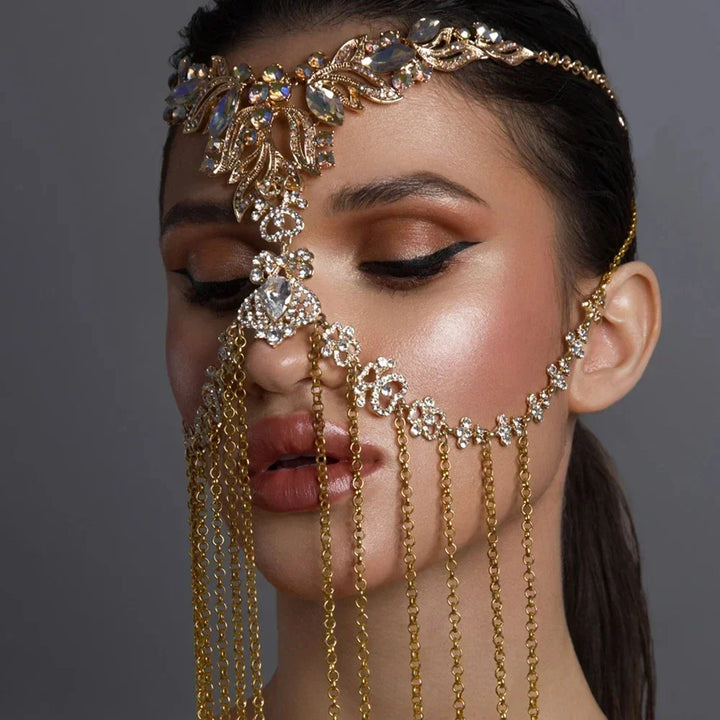 Levoire | Masque À Franges En Strass