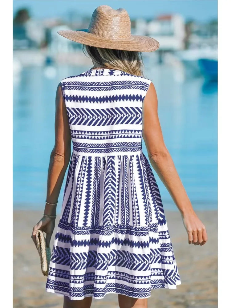 Levoire | Robe Mi-Longue Rayée