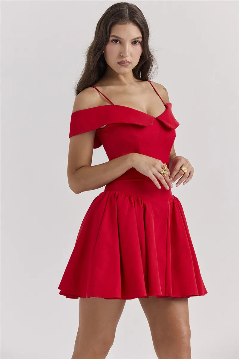 Levoire | Robe Mini À Bretelles Spaghetti Dénudée