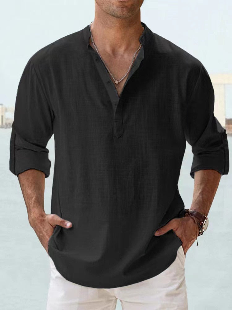 Levoire | Chemise en lin respirante Noir