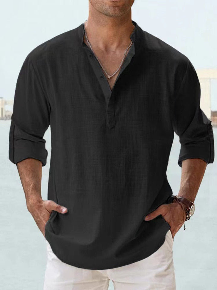 Levoire | Chemise en lin respirante Noir