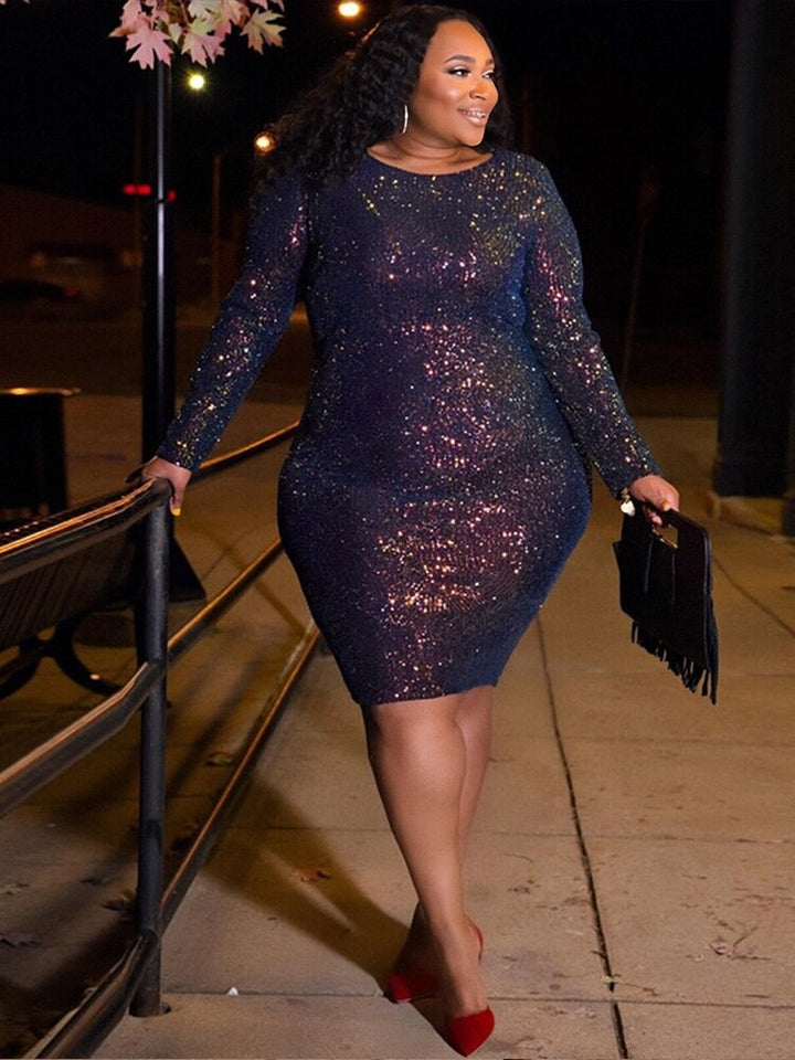 Levoire | Robe Longue À Paillettes Oversize