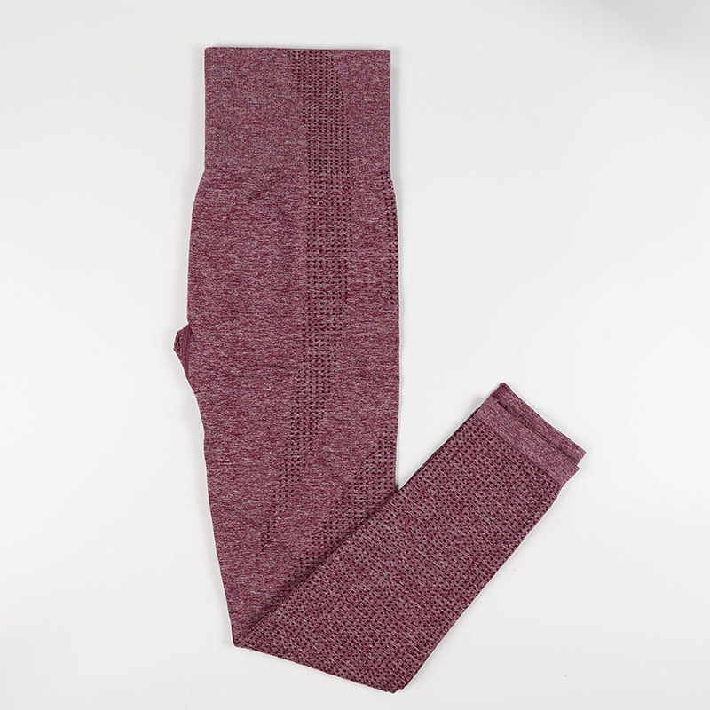 Levoire | Pantalon de Jogging avec Effet Push-Up et Taille Haute pour Femmes Rouge vin