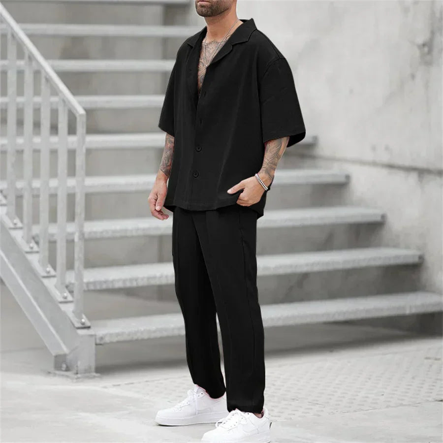 Levoire | Costume Deux Pièces Pour Hommes Noir