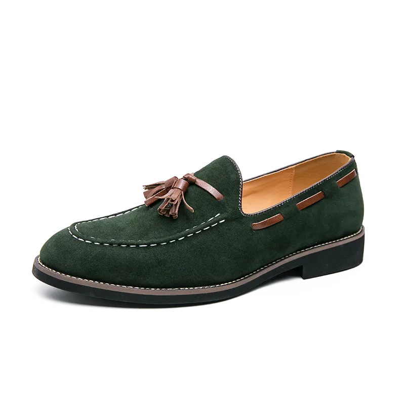 Levoire | Mocassins à glands Emeraude