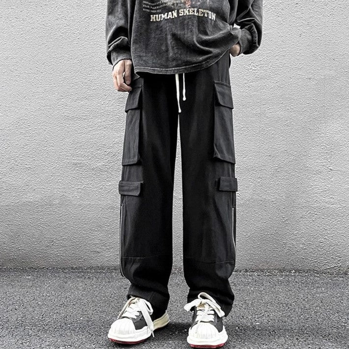 Levoire | Pantalon Baggy Cargo Fonctionnels Et Tendances Pour Homme Moderne Noir