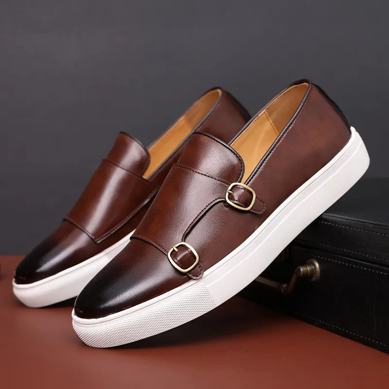 Levoire | Flat Comfortable Shoes With Non-Slip For Comfort Braun