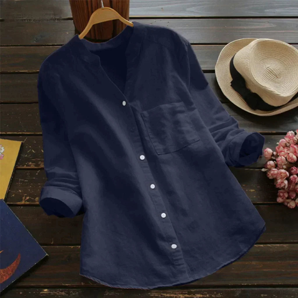 Levoire | Chemise En Lin Élégante À Manches Longues