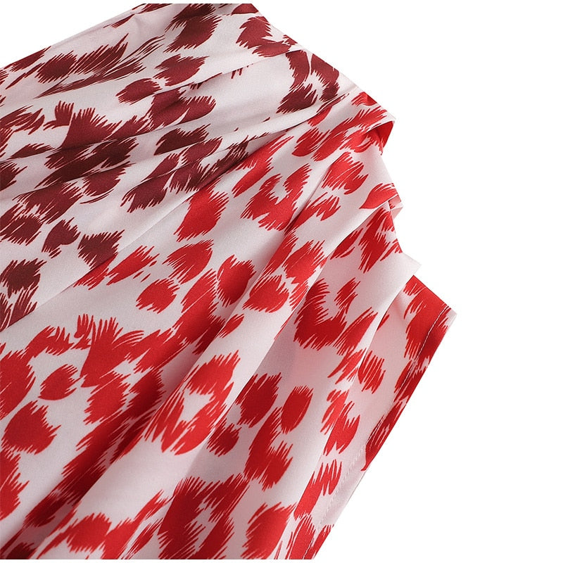 Levoire | Motif Léopard Robe Mini À Une Épaule Sans Manches