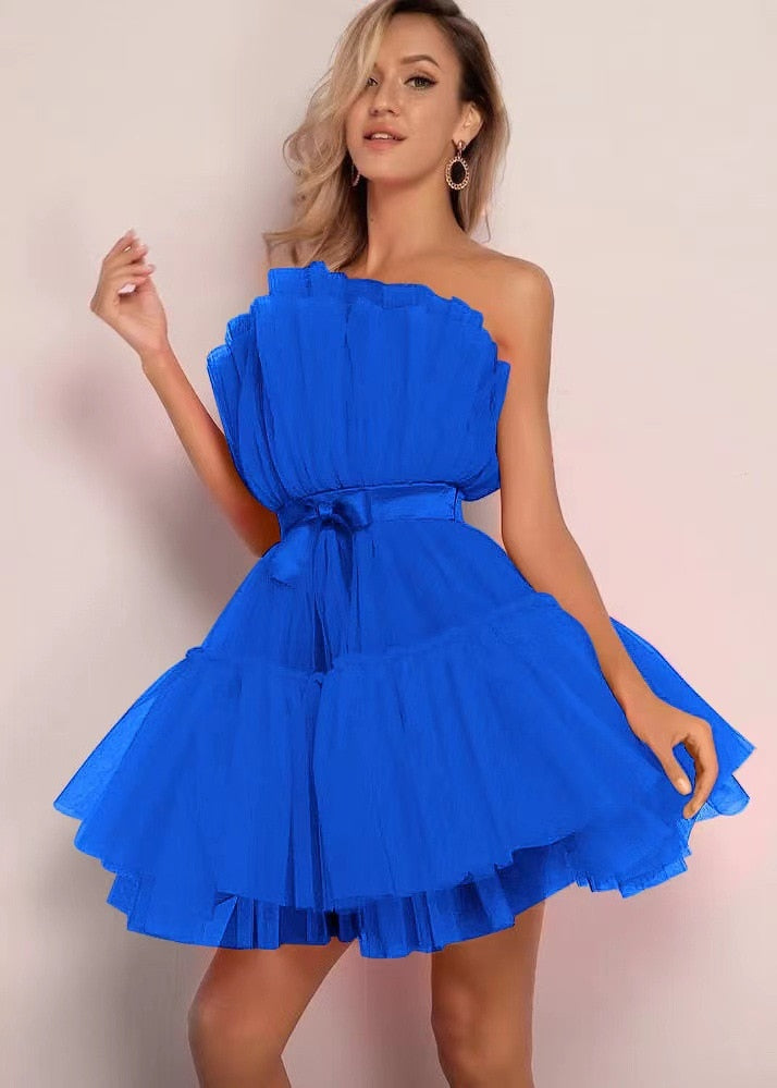 Levoire | Robe Sexy Sans Manches Pour Un Look Féminin Et Séduisant Bleu