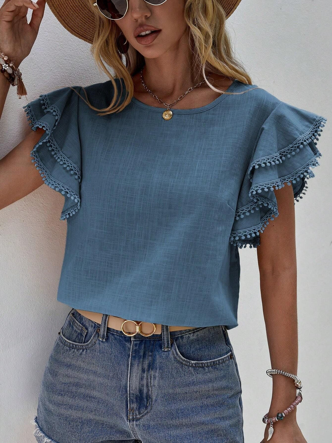 Levoire | Élégante Blouse Pour Femmes Bleu