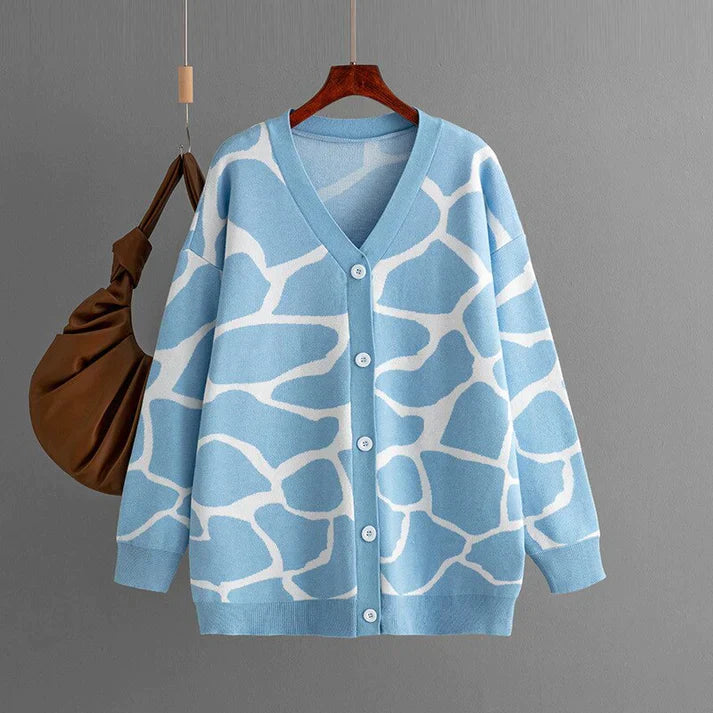Levoire | Veste tricot douce Bleu Une taille