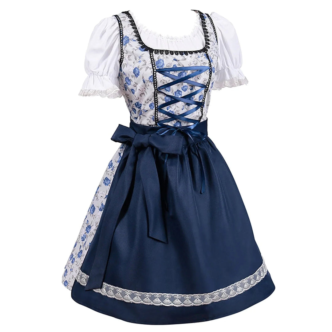 Levoire | Robe en dentelle à bretelles courtes Oktoberfest avec un essieu