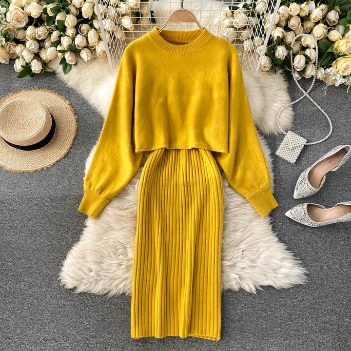 Levoire | Ensemble Confortable Élégant, Chaud & Stylé Jaune