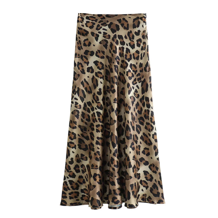 Levoire | Jupe D'Été Vintage À Motif Léopard
