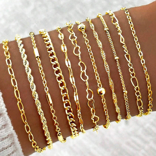 Levoire | Ensemble De 11 Bracelets À Chaîne