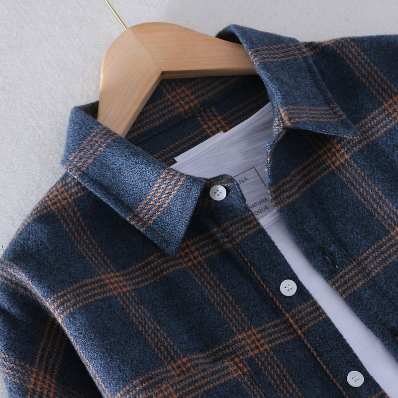 Levoire | Chemise À Manches Longues À Carreaux Confortable Avec Boutons
