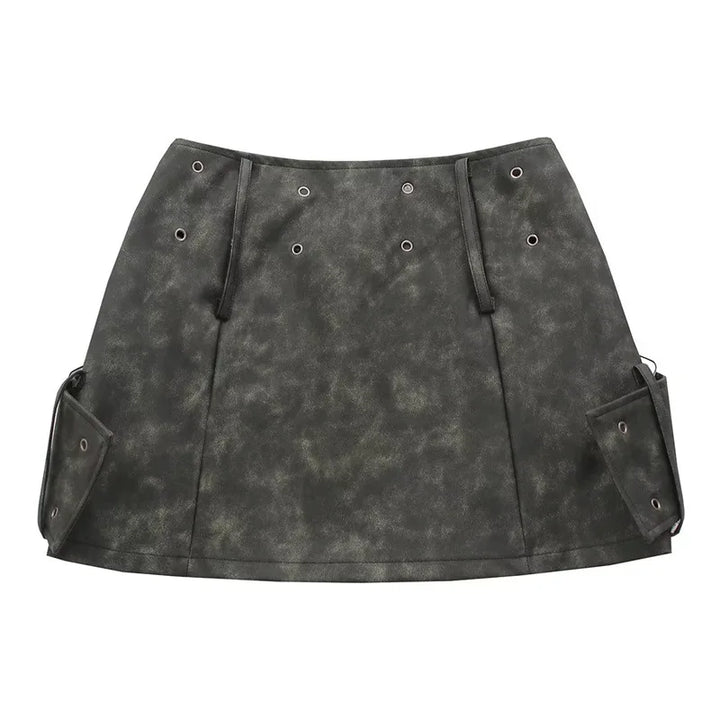 Levoire | Jupe Mini En Simili Cuir Y2K