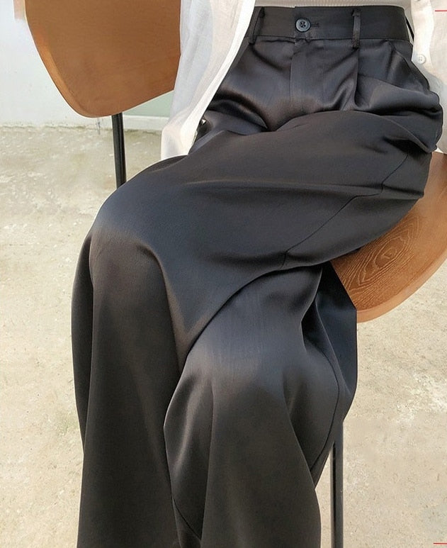 Levoire | Pantalon Satiné Pour Femmes Noir