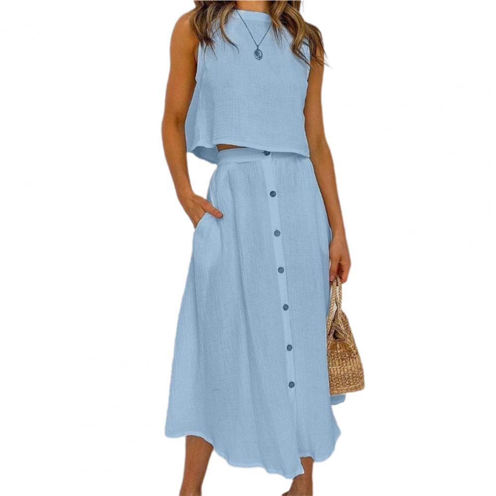 Levoire | Robe Sans Manches Alley Bleu