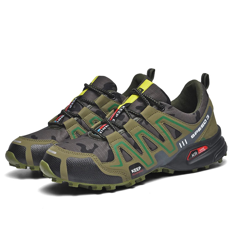 Levoire | Chaussures De Trail Sportives Et Respirantes Pour Hommes vert olive