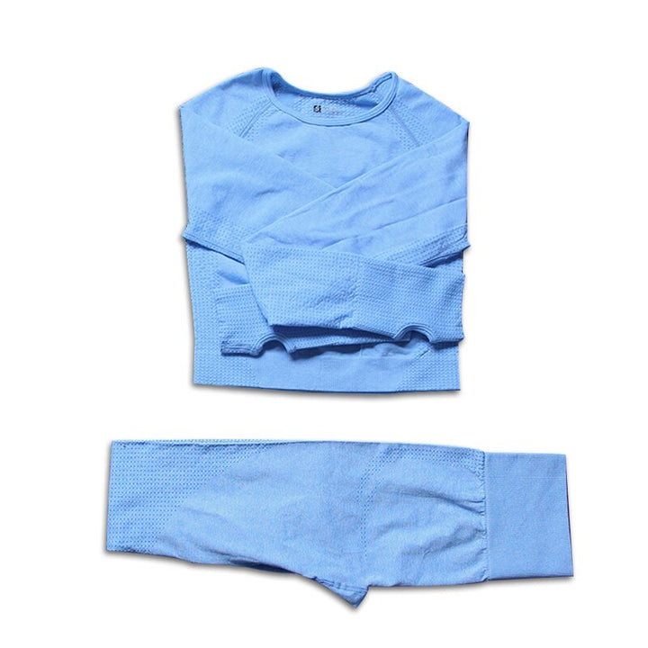 Levoire | Ensemble De Vêtements De Sport À Manches Longues Pour L'Entraînement Bleu