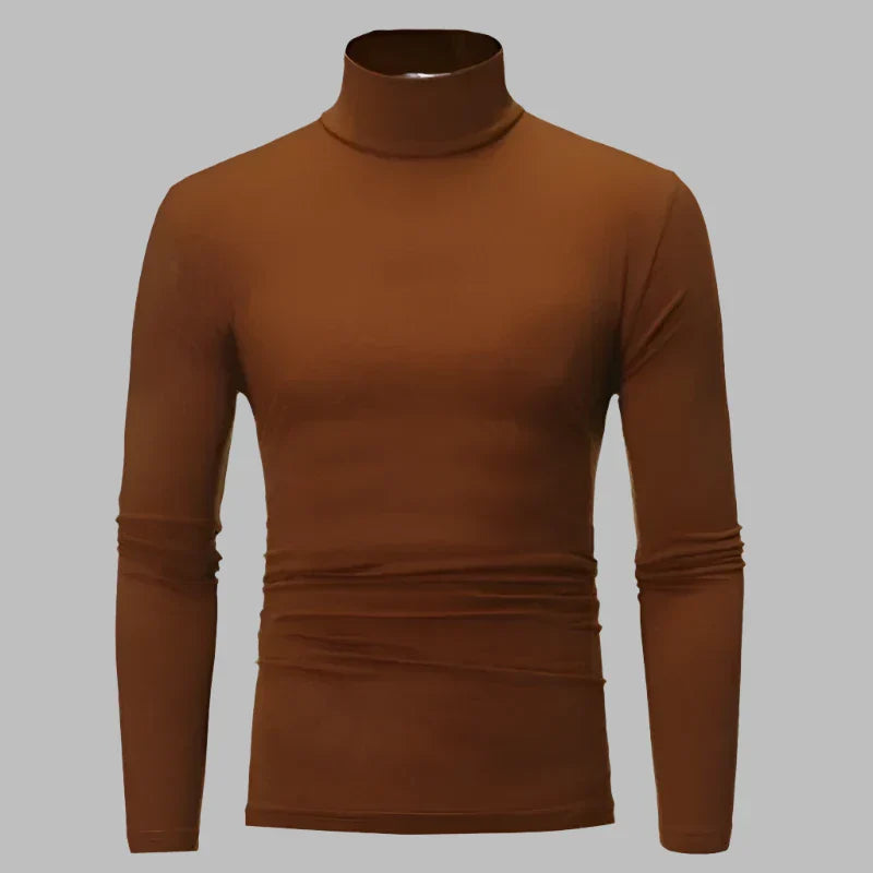 Levoire | Pull Thermique Mince Pour Hommes Café