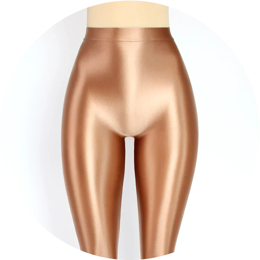Levoire | Collants Satin Brillant Café Or