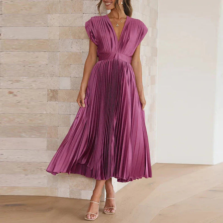 Levoire | Robe Élégante Sans Manches Violet