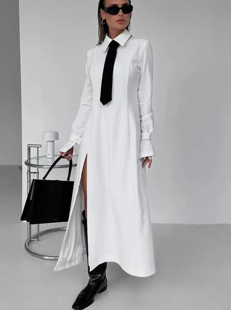 Levoire | Robe De Bureau Blanche Slim