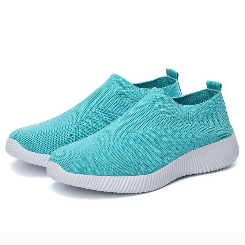 Levoire | Baskets Chaussettes Femme Souples Vert
