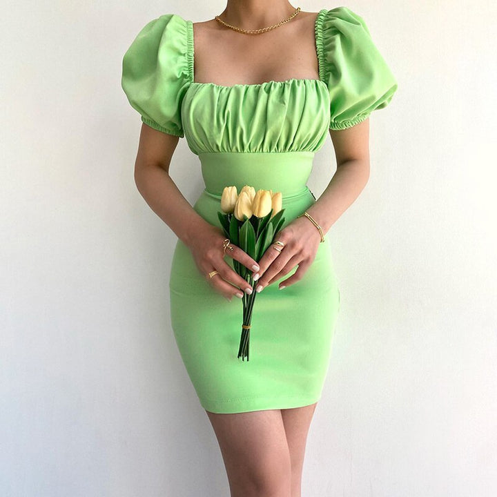 Levoire | Manchette Bouffante Ouverture Au Dos Robe Mini