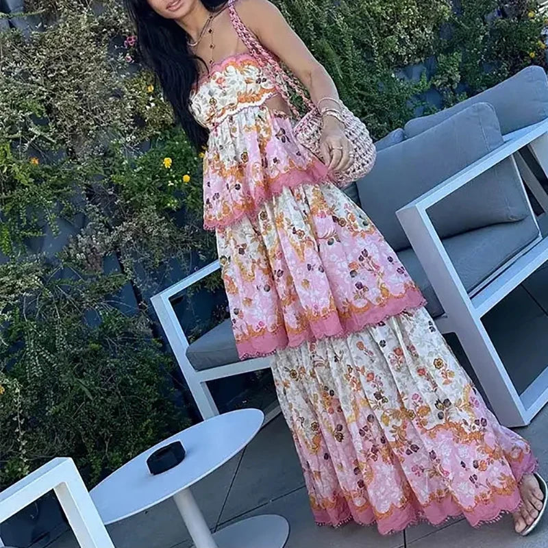 Levoire | Robe-Cape À Imprimé Floral