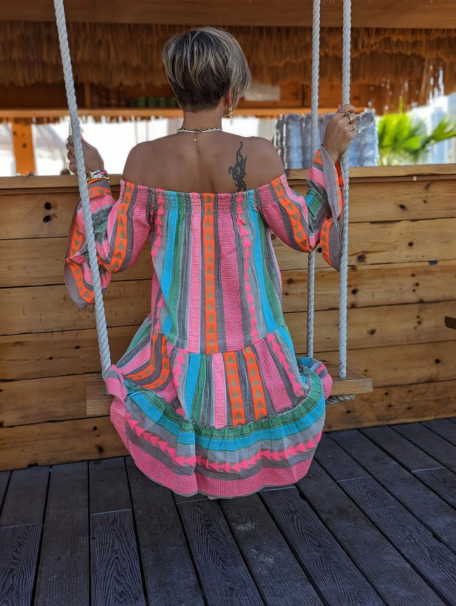 Levoire | Robe mini avec imprimé ethnique