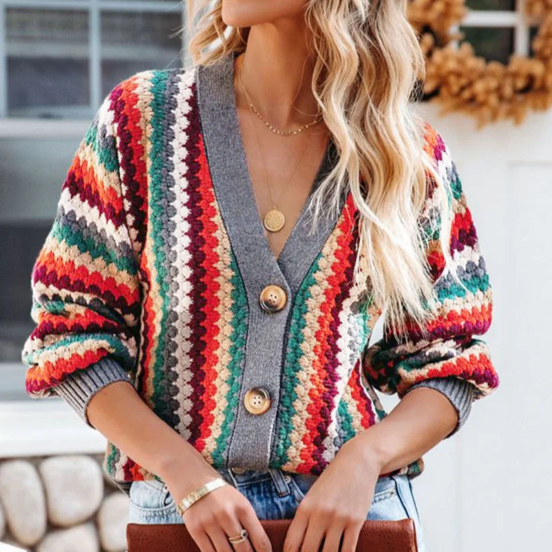 Levoire | Cardigan Rétro Multicolore L